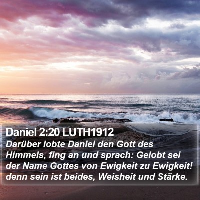 Daniel 2:20 LUTH1912 Bible Verse Image