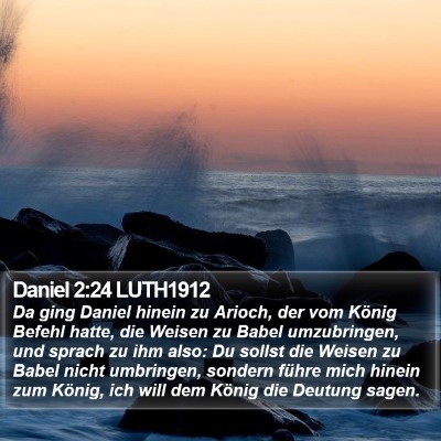 Daniel 2:24 LUTH1912 Bible Verse Image