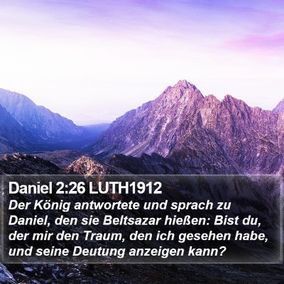 Daniel 2:26 LUTH1912 Bible Verse Image