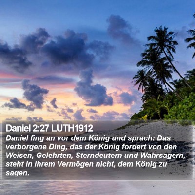 Daniel 2:27 LUTH1912 Bible Verse Image
