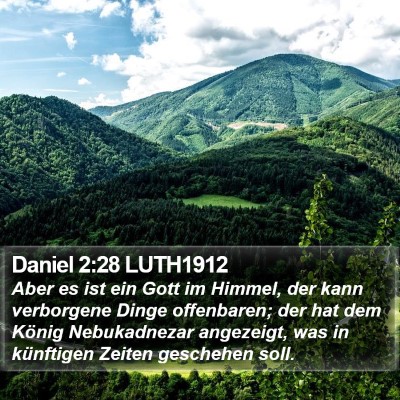 Daniel 2:28 LUTH1912 Bible Verse Image