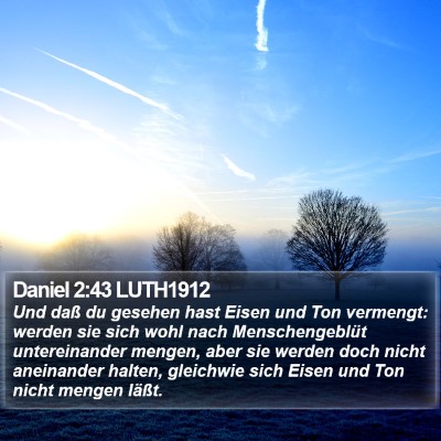 Daniel 2:43 LUTH1912 Bible Verse Image