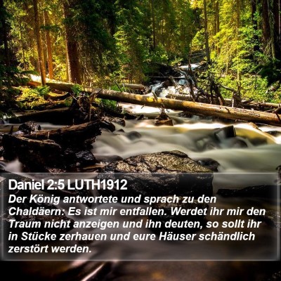 Daniel 2:5 LUTH1912 Bible Verse Image
