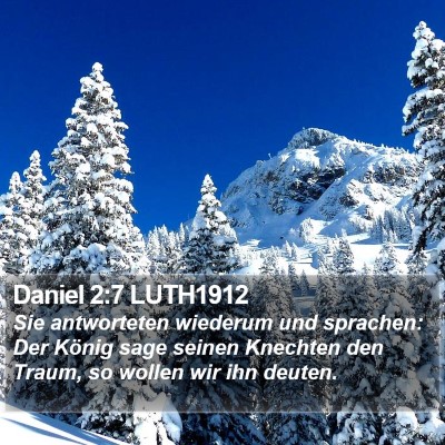 Daniel 2:7 LUTH1912 Bible Verse Image