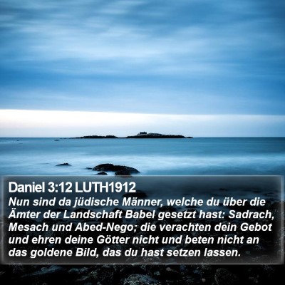 Daniel 3:12 LUTH1912 Bible Verse Image