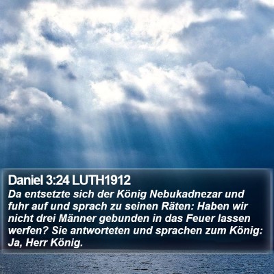 Daniel 3:24 LUTH1912 Bible Verse Image