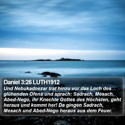 Daniel 3:26 LUTH1912 Bible Verse Image