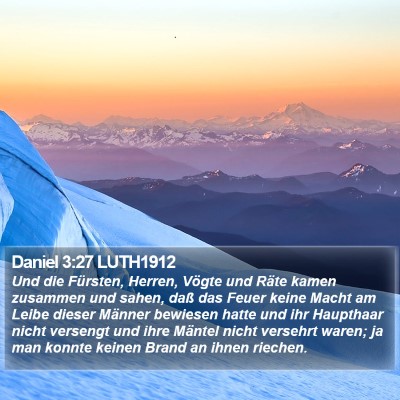 Daniel 3:27 LUTH1912 Bible Verse Image