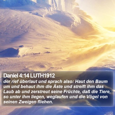 Daniel 4:14 LUTH1912 Bible Verse Image