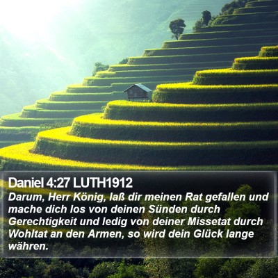 Daniel 4:27 LUTH1912 Bible Verse Image