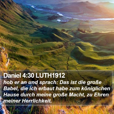 Daniel 4:30 LUTH1912 Bible Verse Image