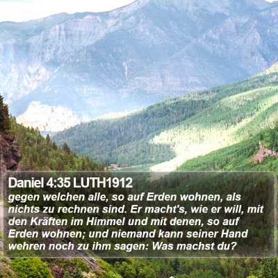 Daniel 4:35 LUTH1912 Bible Verse Image