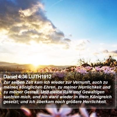 Daniel 4:36 LUTH1912 Bible Verse Image