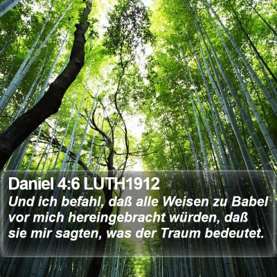 Daniel 4:6 LUTH1912 Bible Verse Image