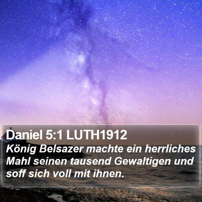 Daniel 5:1 LUTH1912 Bible Verse Image