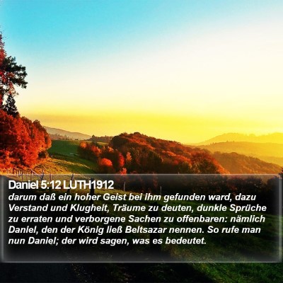 Daniel 5:12 LUTH1912 Bible Verse Image