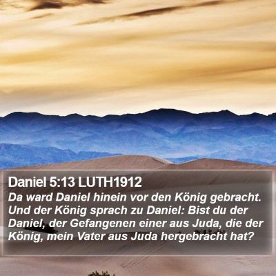Daniel 5:13 LUTH1912 Bible Verse Image