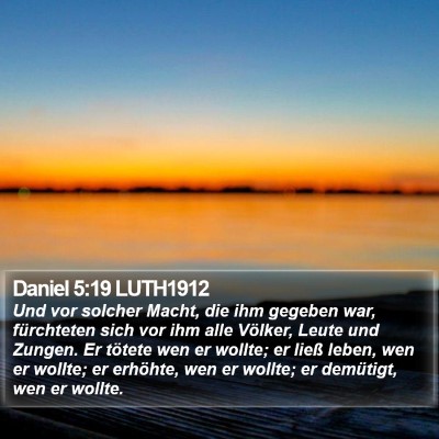 Daniel 5:19 LUTH1912 Bible Verse Image