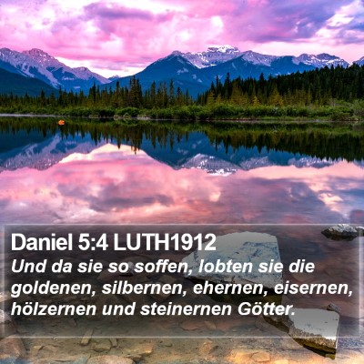 Daniel 5:4 LUTH1912 Bible Verse Image