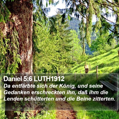 Daniel 5:6 LUTH1912 Bible Verse Image