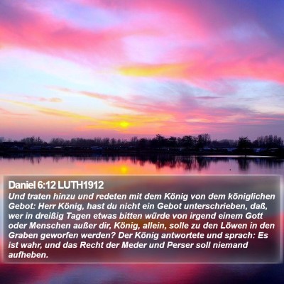 Daniel 6:12 LUTH1912 Bible Verse Image
