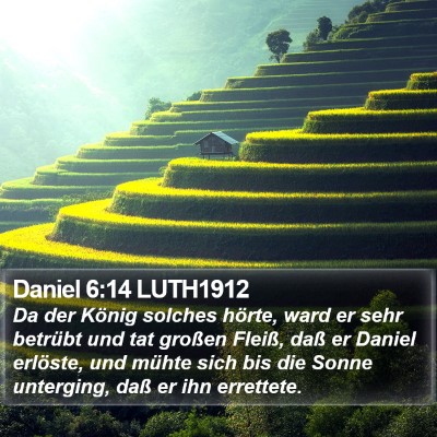 Daniel 6:14 LUTH1912 Bible Verse Image