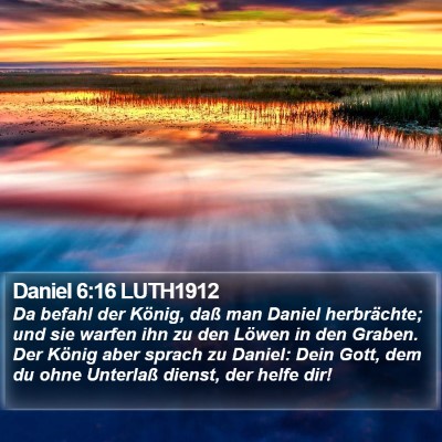 Daniel 6:16 LUTH1912 Bible Verse Image