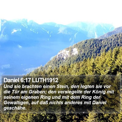 Daniel 6:17 LUTH1912 Bible Verse Image