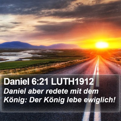 Daniel 6:21 LUTH1912 Bible Verse Image