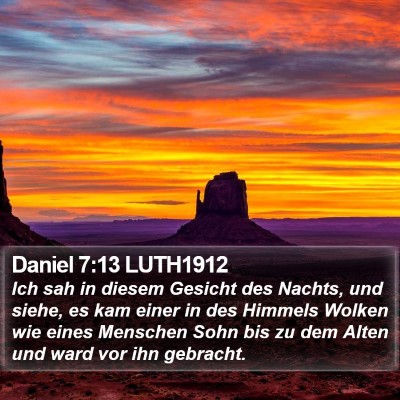 Daniel 7:13 LUTH1912 Bible Verse Image