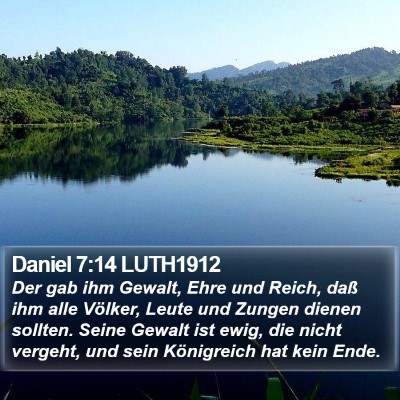 Daniel 7:14 LUTH1912 Bible Verse Image