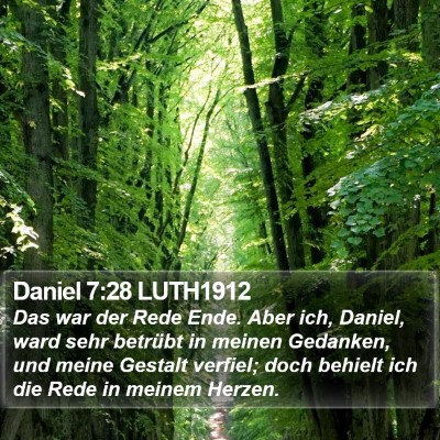 Daniel 7:28 LUTH1912 Bible Verse Image