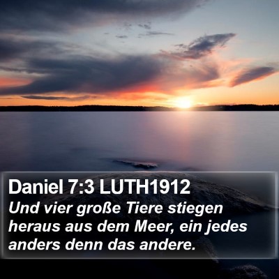 Daniel 7:3 LUTH1912 Bible Verse Image