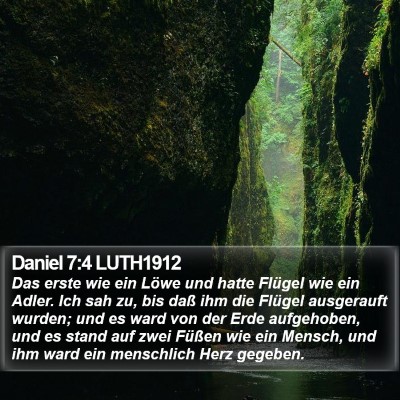 Daniel 7:4 LUTH1912 Bible Verse Image