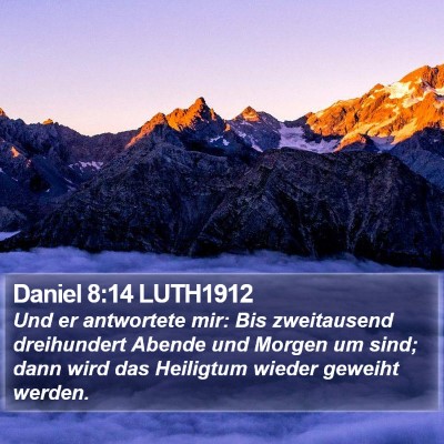 Daniel 8:14 LUTH1912 Bible Verse Image