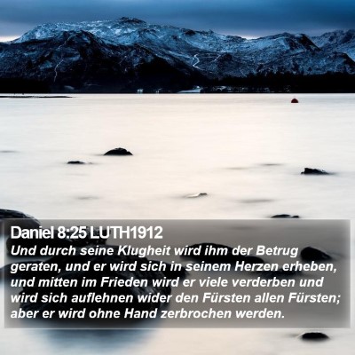 Daniel 8:25 LUTH1912 Bible Verse Image