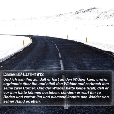 Daniel 8:7 LUTH1912 Bible Verse Image
