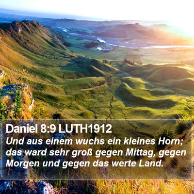 Daniel 8:9 LUTH1912 Bible Verse Image