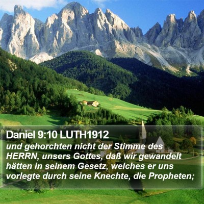 Daniel 9:10 LUTH1912 Bible Verse Image