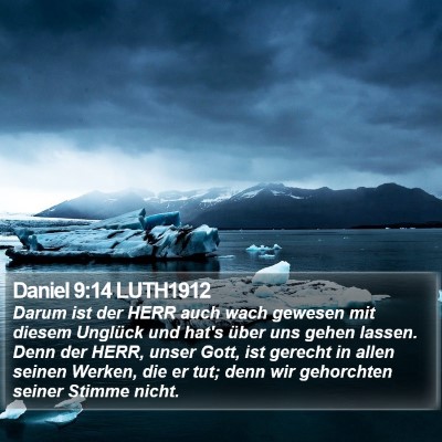 Daniel 9:14 LUTH1912 Bible Verse Image