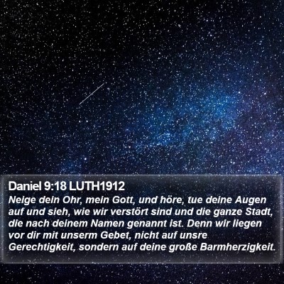 Daniel 9:18 LUTH1912 Bible Verse Image