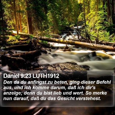 Daniel 9:23 LUTH1912 Bible Verse Image