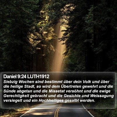 Daniel 9:24 LUTH1912 Bible Verse Image