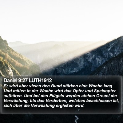 Daniel 9:27 LUTH1912 Bible Verse Image