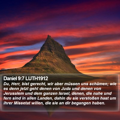 Daniel 9:7 LUTH1912 Bible Verse Image