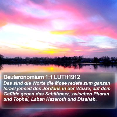 Deuteronomium 1:1 LUTH1912 Bible Verse Image