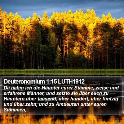 Deuteronomium 1:15 LUTH1912 Bible Verse Image