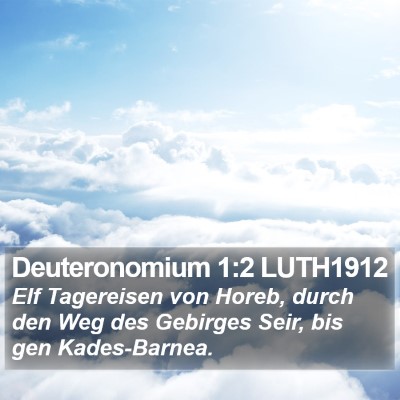 Deuteronomium 1:2 LUTH1912 Bible Verse Image