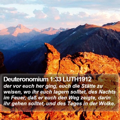 Deuteronomium 1:33 LUTH1912 Bible Verse Image