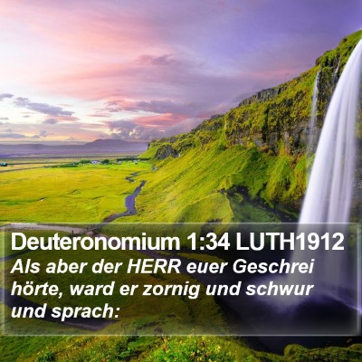 Deuteronomium 1:34 LUTH1912 Bible Verse Image